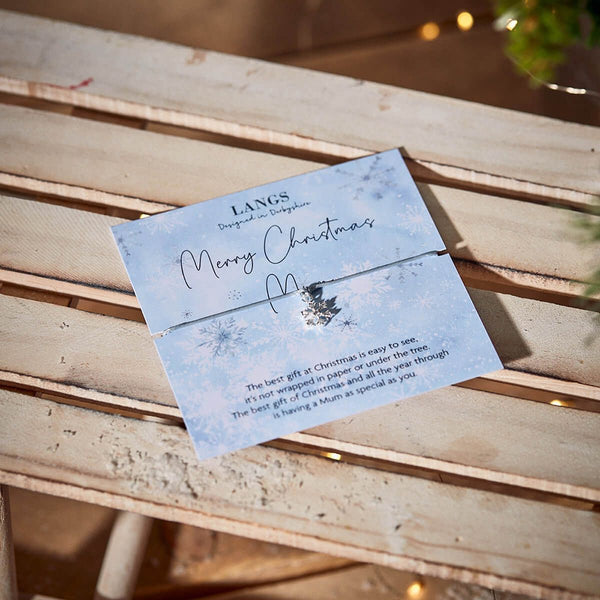 Xmas Bracelet with Card & Envelope - DeWaldens Garden Centre