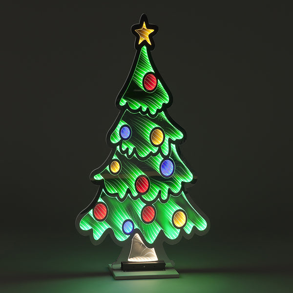 Snowtime 1.2m Infinity Tree Outdoor LED Decoration - DeWaldens Garden Centre