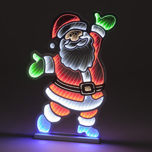Snowtime 60cm Infinity Standing Santa Welcoming Outdoor Decoration - DeWaldens Garden Centre