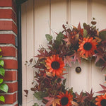Straits Orange Gerbera Wreath 40cm - DeWaldens Garden Centre