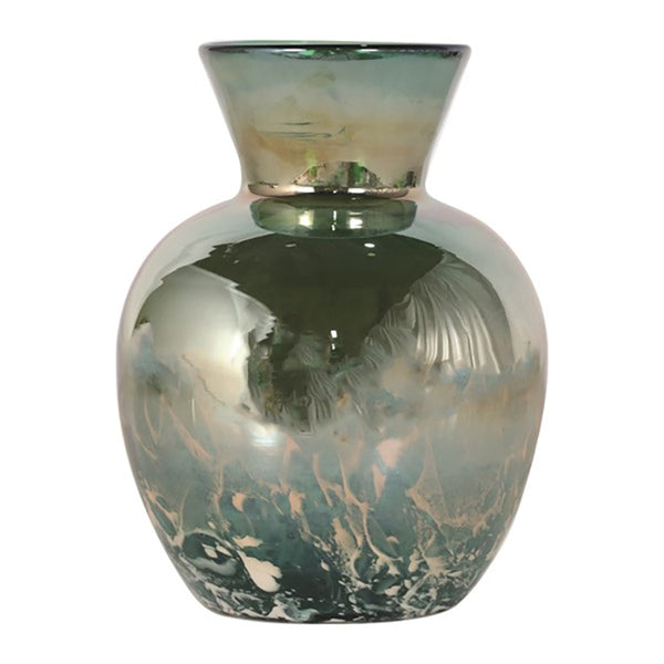 Straits Green Lustre Bulb Vase 26cm - DeWaldens Garden Centre