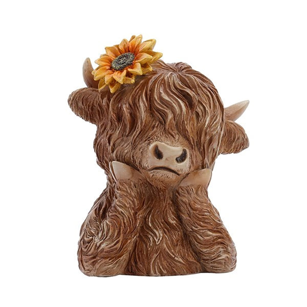 Highland Cow 9x11cm - DeWaldens Garden Centre
