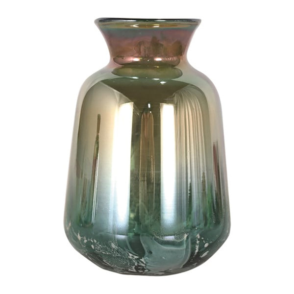 Straits Green Lustre Vase 26cm - DeWaldens Garden Centre