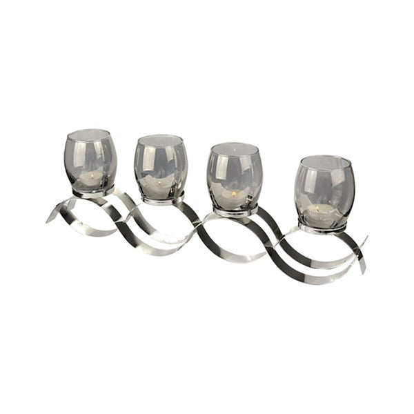 Straits Wave Tea Light Holder - DeWaldens Garden Centre