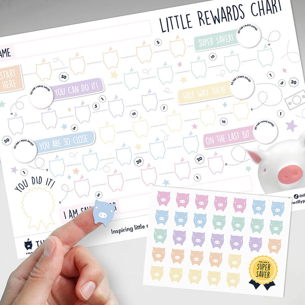 Tilly Pig Little Reward Chart & Stickers - DeWaldens Garden Centre