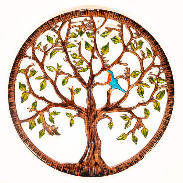Tilnar Art Bird Tree Of Life Wall Art 40cm - DeWaldens Garden Centre