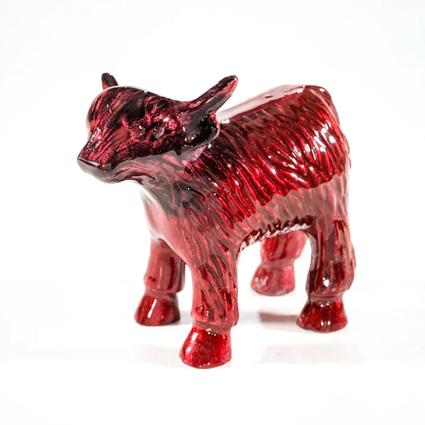 Tilnar Art - Brushed Highland Cow - DeWaldens Garden Centre