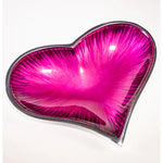 Tilnar Art Brushed Pink Heart Dish - DeWaldens Garden Centre