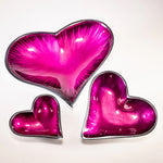 Tilnar Art Brushed Pink Heart Dish - DeWaldens Garden Centre