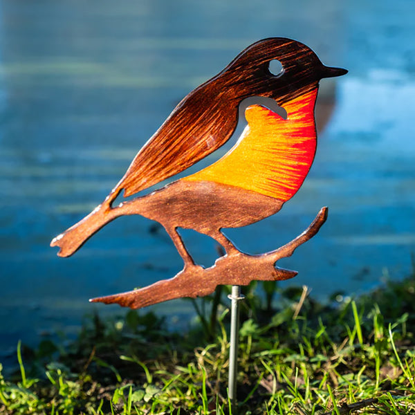 Tilnar Art Robin On Branch 25cm - DeWaldens Garden Centre