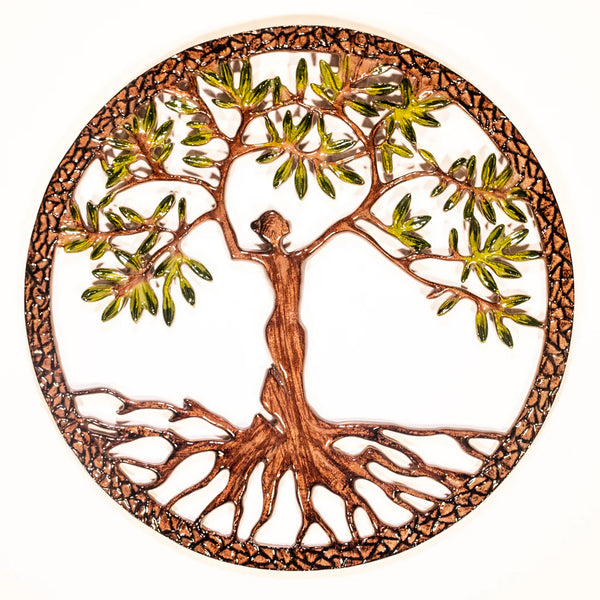Tilnar Art Lady Tree Of Life Wall Art 40cm - DeWaldens Garden Centre