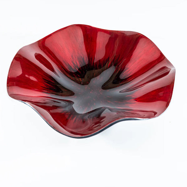Tilnar Art Brushed Poppy Bowl Medium 20cm - DeWaldens Garden Centre
