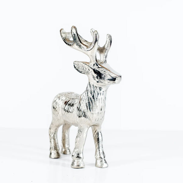Tilnar Art Silver Highland Stag - DeWaldens Garden Centre