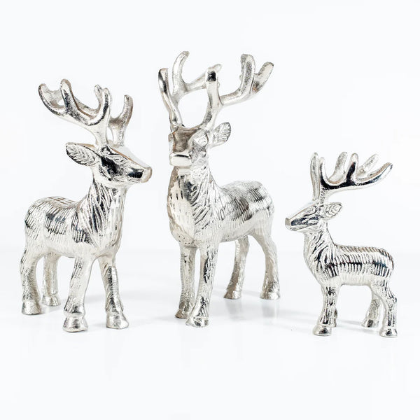 Tilnar Art Silver Highland Stag - DeWaldens Garden Centre