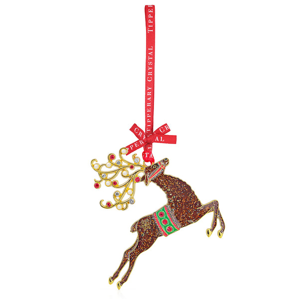 Tipperary Sparkle Decoration - Christmas Reindeer - DeWaldens Garden Centre