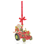 Tipperary Sparkle Decoration - Santa Tractor - DeWaldens Garden Centre