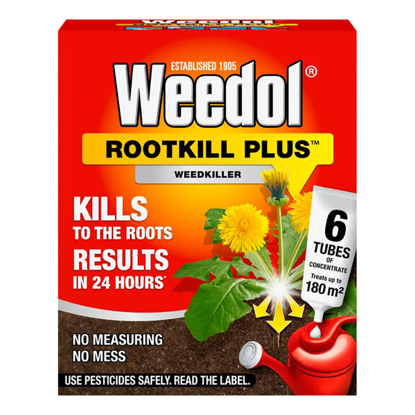 Weedol Rootkill Plus Weedkiller Tubes of Liquid Concentrate - DeWaldens Garden Centre