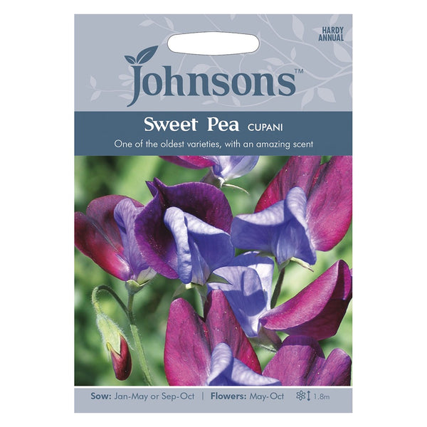 Johnsons Sweet Pea Cupani Seeds - DeWaldens Garden Centre