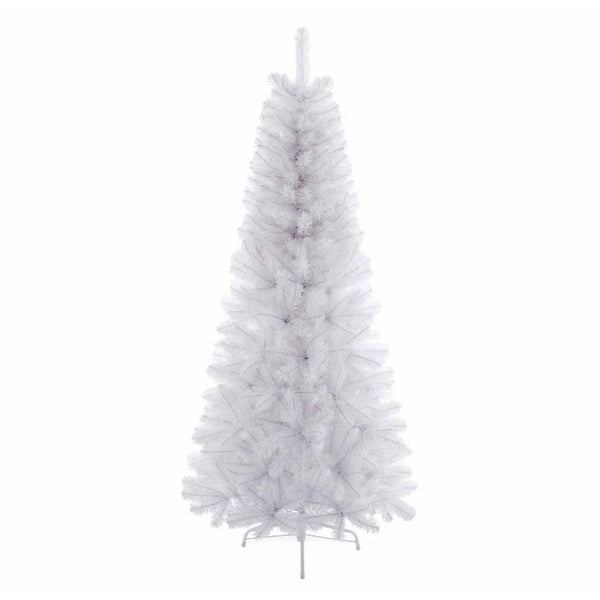 Premier White Spruce Pine Tree with Hinged Branches/Metal Stand - DeWaldens Garden Centre