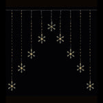 Premier Pin Wire LED Snowflake Curtain - DeWaldens Garden Centre