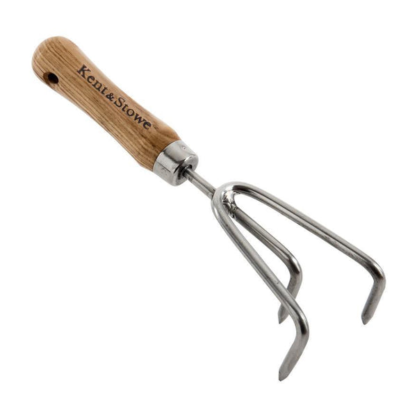 Kent & Stowe Garden Life Stainless Steel Hand 3 Prong Cultivator - DeWaldens Garden Centre