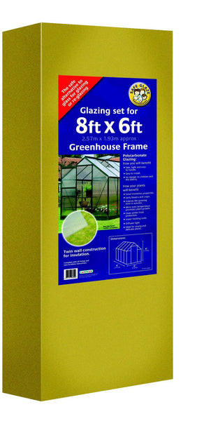 Gardman Aluminium Frame Greenhouse with base & Polycarbonate Sheets - DeWaldens Garden Centre