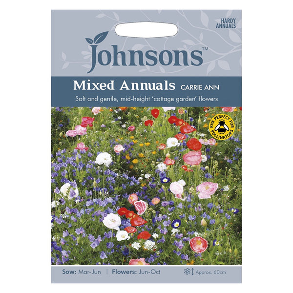 Johnsons Mixed Annuals Carrie Ann Seeds - DeWaldens Garden Centre