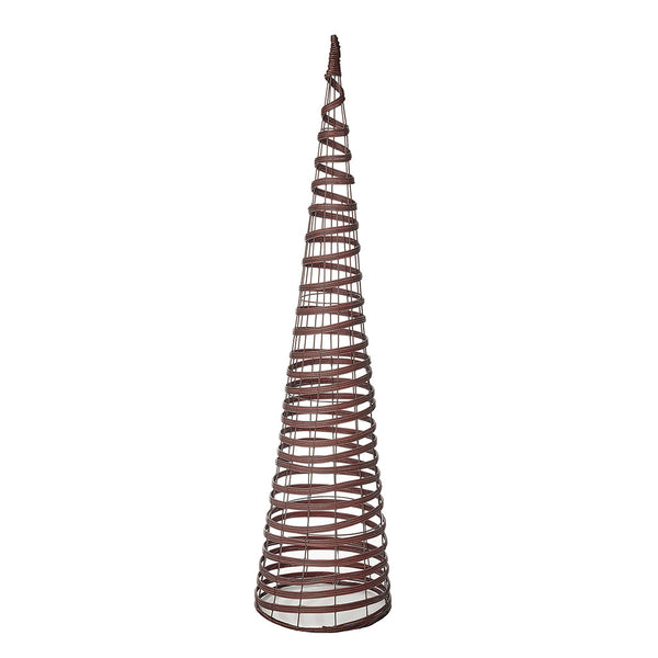 Gardman Brown / Cream Rattan Effect Obelisk 1.5m - DeWaldens Garden Centre