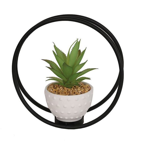 Straits Deco Metal Plant Pot Set 26cm - DeWaldens Garden Centre