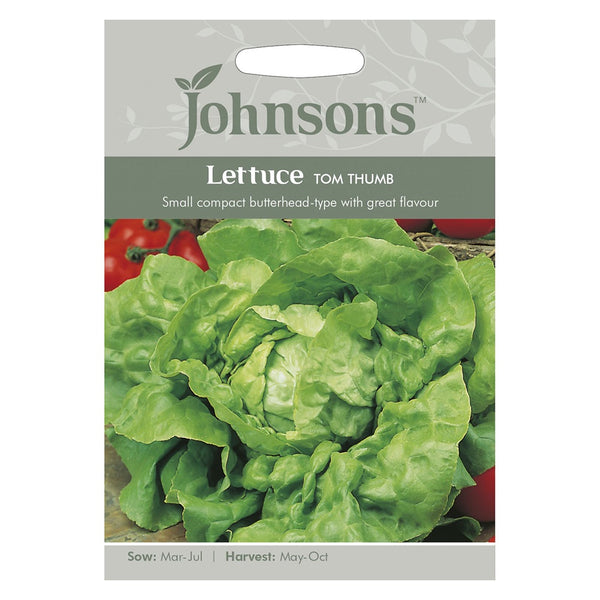 Johnsons Lettuce Tom Thumb Seeds - DeWaldens Garden Centre