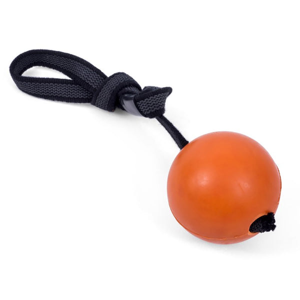 Petface Seriously Strong Solid Rubber Rope Ball - DeWaldens Garden Centre