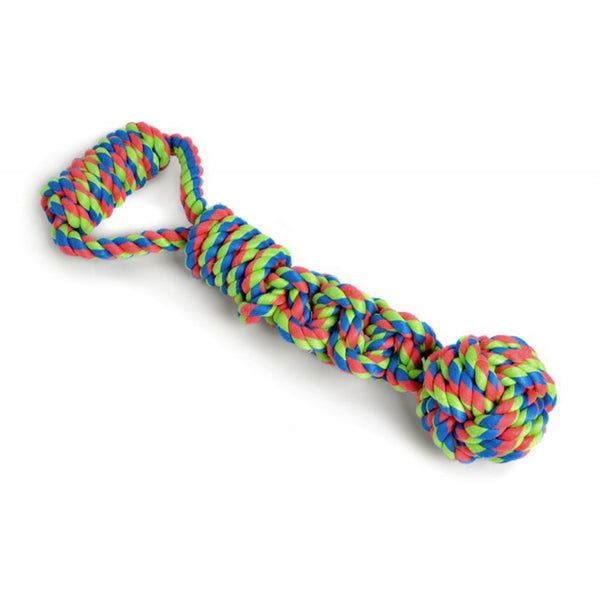 Petface Toyz Rope Ball Tugger Dog Toy - DeWaldens Garden Centre