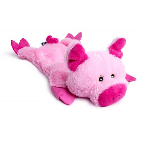 Petface Buddies Crinkle Flat Pig Dog Toy - DeWaldens Garden Centre
