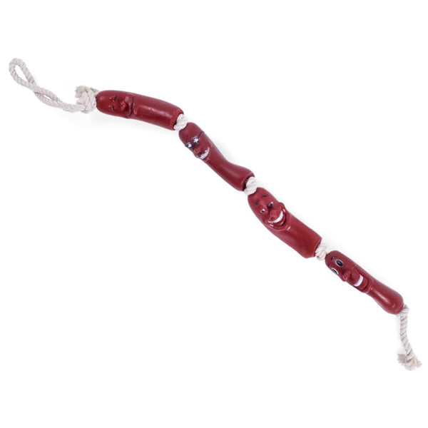 Petface Sausage on a Rope Dog Toy - DeWaldens Garden Centre