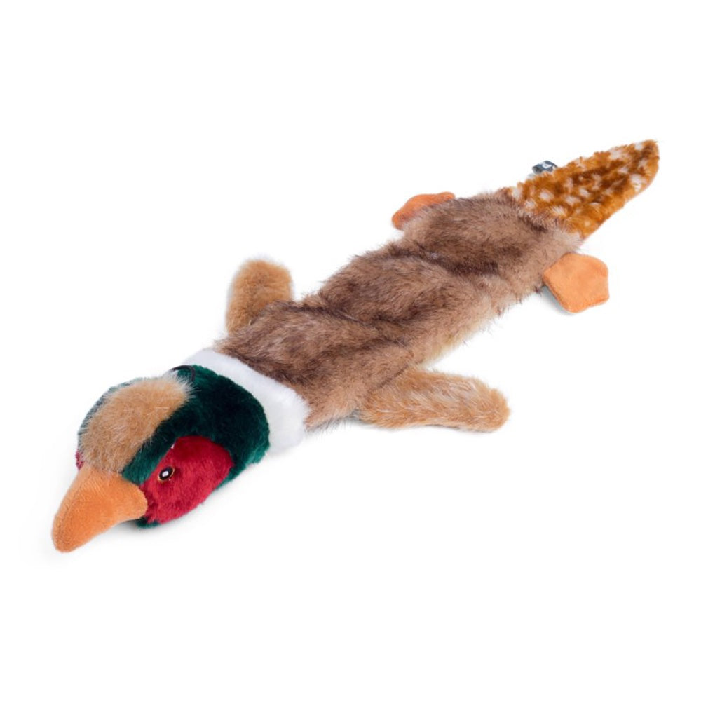 Petface Luxury Multi Squeak Pheasant Plush Dog Toy DeWaldens Garden