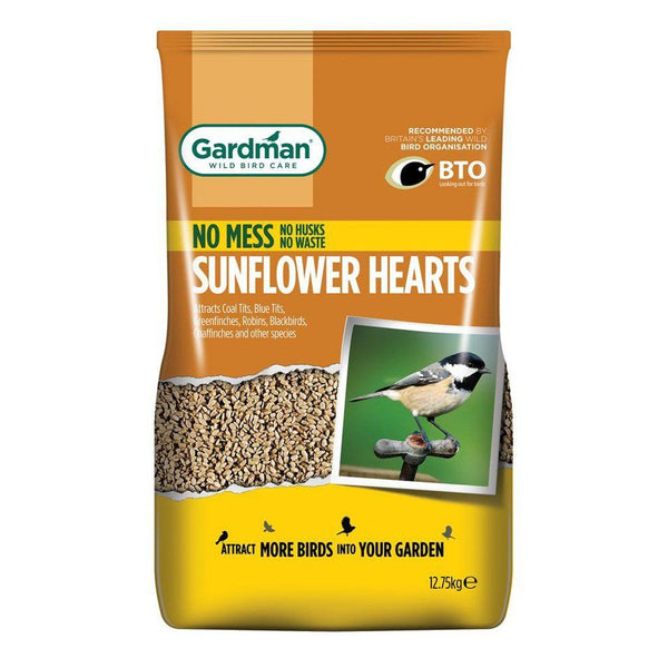 Gardman Sunflower Hearts 12.75kg - DeWaldens Garden Centre