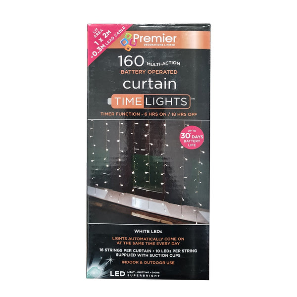 Premier 160 LED Multi Action Curtain Lights - DeWaldens Garden Centre