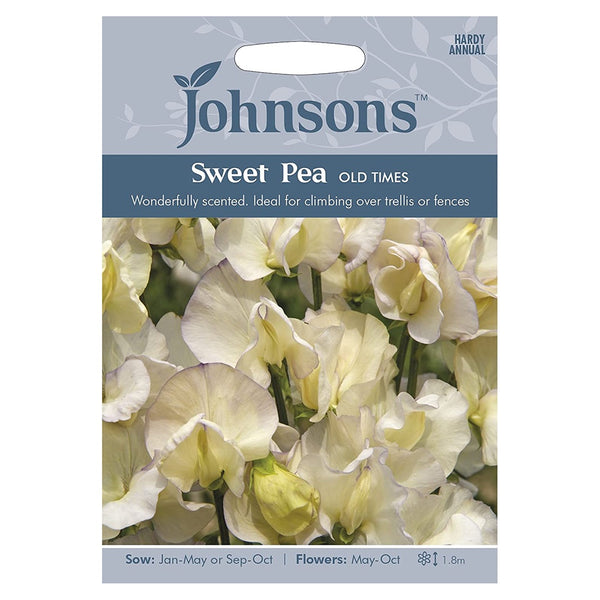 Johnsons Sweet Pea Old Times Seeds - DeWaldens Garden Centre