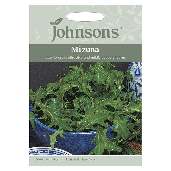 Johnsons Mizuna Seeds - DeWaldens Garden Centre