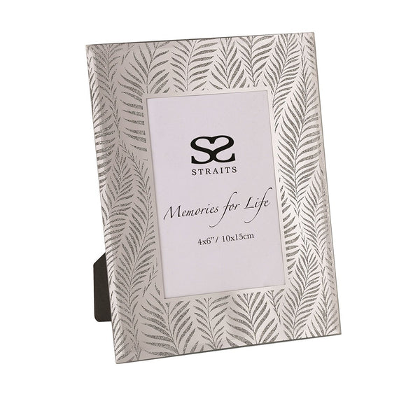 Straits Glitter Leaf Photoframe 4x6 - DeWaldens Garden Centre