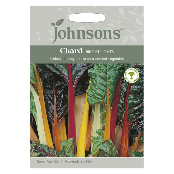 Johnsons Chard Bright Lights Seeds - DeWaldens Garden Centre