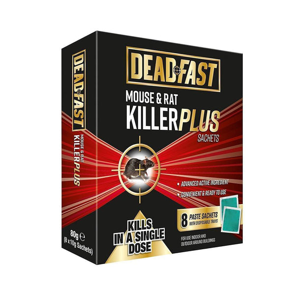 DeadFast Mouse and Rat Killer Plus Sachets - DeWaldens Garden Centre