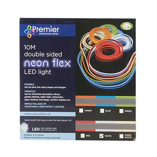 Premier 10m Red Double Sided Neon Flex Light - DeWaldens Garden Centre