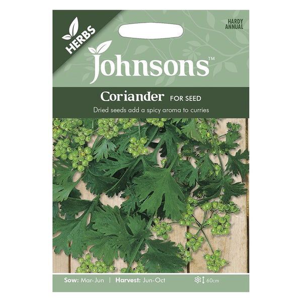 Johnsons Coriander For Seed - DeWaldens Garden Centre