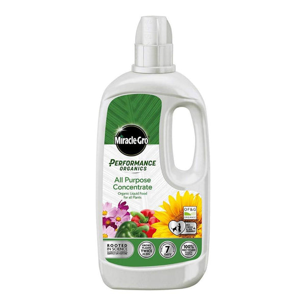 Miracle-Gro Performance Organics All Purpose Concentrated Liquid Plant Food - DeWaldens Garden Centre