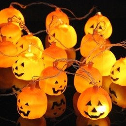 Premier 10 B/O LED Pumpkin Lantern Lights - DeWaldens Garden Centre
