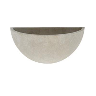 Apta Cement Bowl Wall Pot - DeWaldens Garden Centre