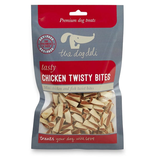 Petface Dog Deli 100g Chicken Twisty Bites - DeWaldens Garden Centre
