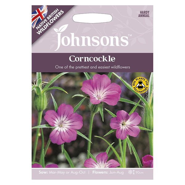 Johnsons Corncockle Seeds - DeWaldens Garden Centre