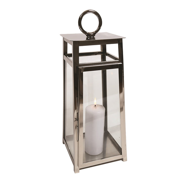 Straits Square Lantern 20x45cm - DeWaldens Garden Centre